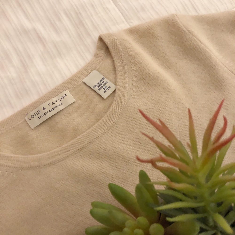 Lord & Taylor Cashmere Sweater Shirt